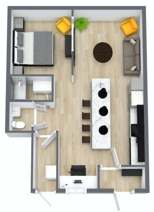 Loft Style Industriel-Centre-Ville+Parking Gratuit Квебек Номер фото